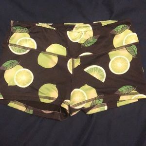 Fleo Lime Shorts Sz M